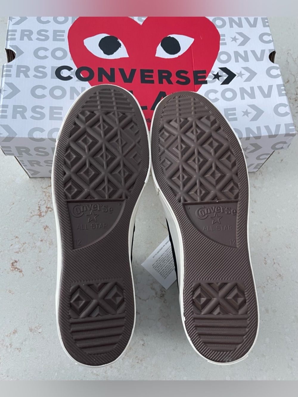 Converse Play Comme des Garçons Box High Tops - Picture 2 of 6